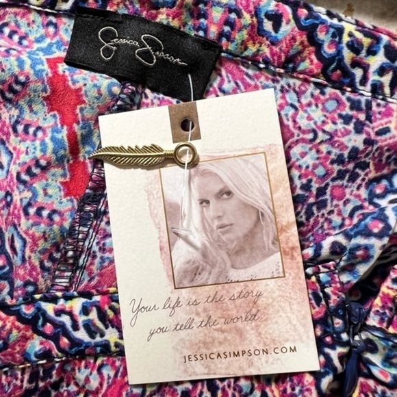 Jessica Simpson Kenny Slit Wide Leg swim suit cover up Pants - Picture 10 of 11